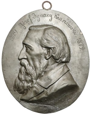 Medallion (13x16cm) Jozef Ignacy Kraszewski 1879 (Godecki)