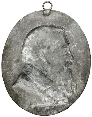 Medallion (13x16cm) Jozef Ignacy Kraszewski 1879 (Godecki)