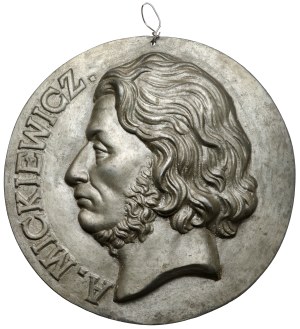 Medallion (17cm) Adam Mickiewicz (Hellich)