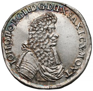 Saxe, Johan Georg II, Gulden (2/3 thaler) 1680 CF, Dresde