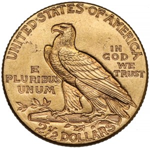USA, 2-1/2 dolara 1913, Philadelphia - Głowa Indianina