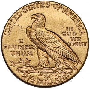 USA, 2-1/2 dollars 1913, Philadelphie - Tête d'Indien