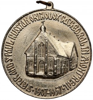 Canada, Medal 1957 - 50th anniversary of the Cathedral of Sts. Peter and Paul in Montreal