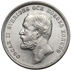 Szwecja, Oskar II, Krona 1890 EB, Stockholm
