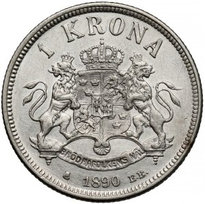 Sweden, Oscar II, Krona 1890 EB, Stockholm
