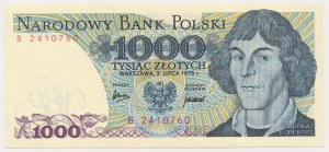 PLN 1 000 1975 - B