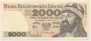 PLN 2 000 1977 - B