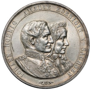 Saksonia, Johan, Dwutalar 1872-B, Drezno - Złote Gody