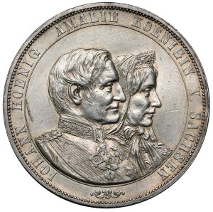 Saxe, Johan, Dwutalar 1872-B, Dresde - Jubilé d'or