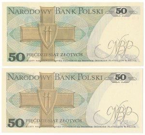 PLN 50 1986 - EG, FF - set (2pcs)
