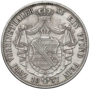Saksonia, Johan, Dwutalar 1857-F, Drezno