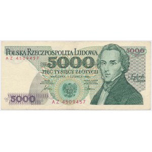 5.000 zł 1986 - AZ