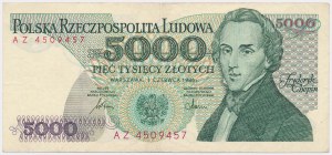 PLN 5 000 1986 - AZ