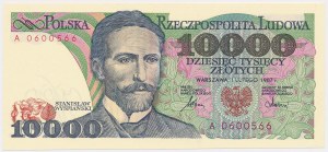 PLN 10 000 1987 - A