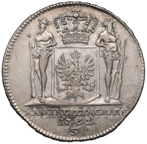 Prusse, Friedrich Wilhelm II, 2/3 thaler 1792-S, Schwabach