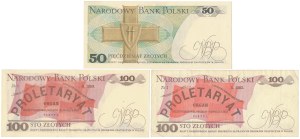 50 et 2x £100 1988 - set (3pcs)