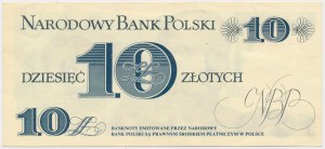 ERREUR D'IMPRESSION 10 zloty 1982 - pas de surimpression inversée