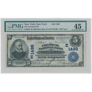 USA, 5 Dollars 1902 - New York, New York