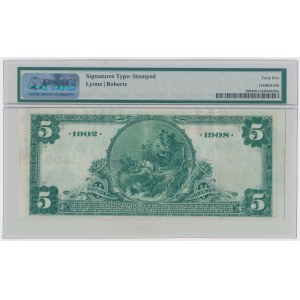 USA, 5 Dollars 1902 - New York, New York