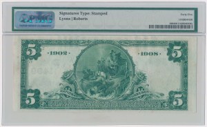 USA, 5 Dollars 1902 - New York, New York