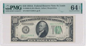 États-Unis, 10 dollars 1934 - Réserve fédérale