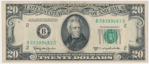 États-Unis, 20 dollars 1950