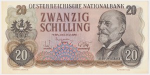 Autriche, 20 Schilling 1956