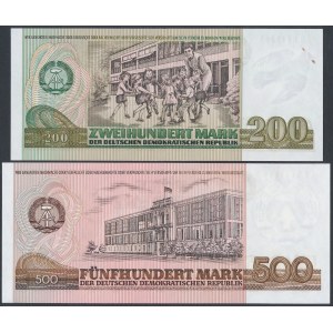 Niemcy, 200 i 500 Mark 1985 - zestaw (2szt)