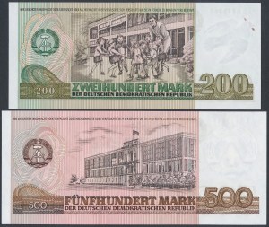Germany, 200 and 500 Mark 1985 - set (2pcs)