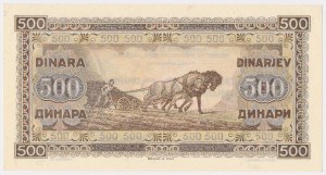 Yougoslavie, 500 dinars 1946