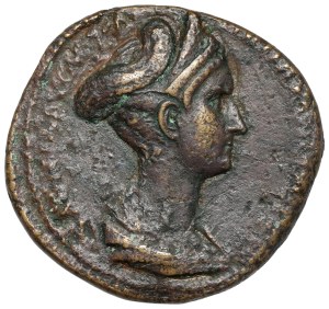 Sabina, épouse d'Hadrien (117-136 ap. J.-C.) As, Rome - rare buste