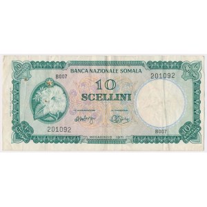 Somalia, 10 Scellini 1971