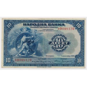 Jugosławia, 10 Dinara 1920