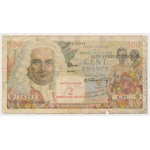 Saint-Pierre i Miquelon, 100 Francs ND (1950-1960)