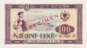 Albania, 100 Leke 1964 SPECIMEN