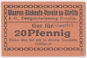 Zgorzelec, Waaren-Einkaufs Verein zu Görlitz, 20 Pfennig