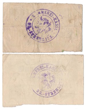 Strzelce Opolskie [Gross-Strehlitz], 10 et 25 pfg 1918 - set (2pcs)