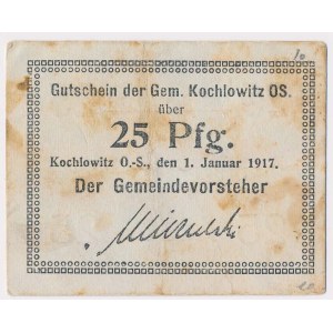 Kochlowitz (Kochłowice), 25 fenigów 1917