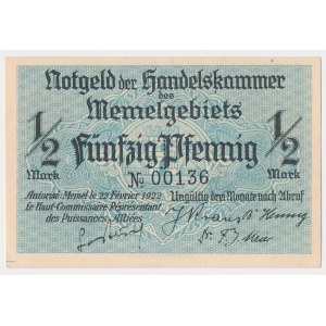 Memel (Kłajpeda), 1/2 fenigów 1922