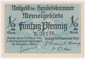 Memel (Klaipeda), 1/2 fenig 1922