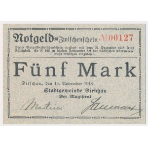 Dirschau (Tczew), 5 marek 1918 - dwa podpisy