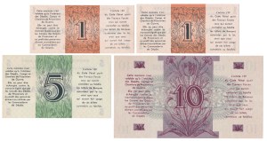 France, Service des Prisonniers de Guerre, 1-10 francs (1945) - set (4pc)