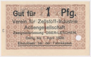 Upper Leszno [Ober-Leschen], Verein für Zellstoff-Industrie Actiengesellschaf, 1 Pfg. 1920