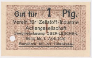 Upper Leszno [Ober-Leschen], Verein für Zellstoff-Industrie Actiengesellschaf, 1 Pfg. 1920