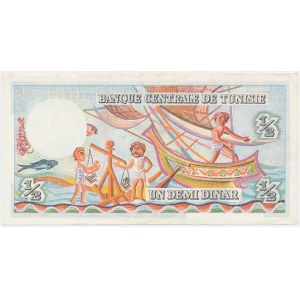 Tunezja, 1/2 Dinar 1965