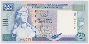 Cyprus, 20 Pounds 2004