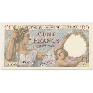Francja, 100 Francs 1940