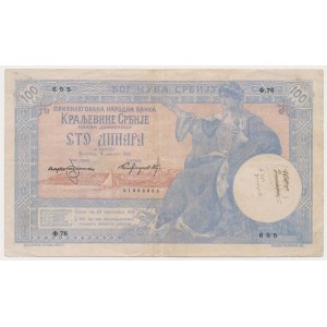 Serbia, 100 Dinara 1905