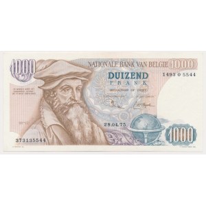 Belgia, 1.000 Francs 1975