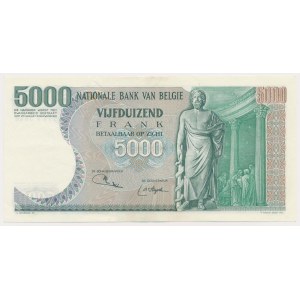 Belgia, 5.000 Francs 1975